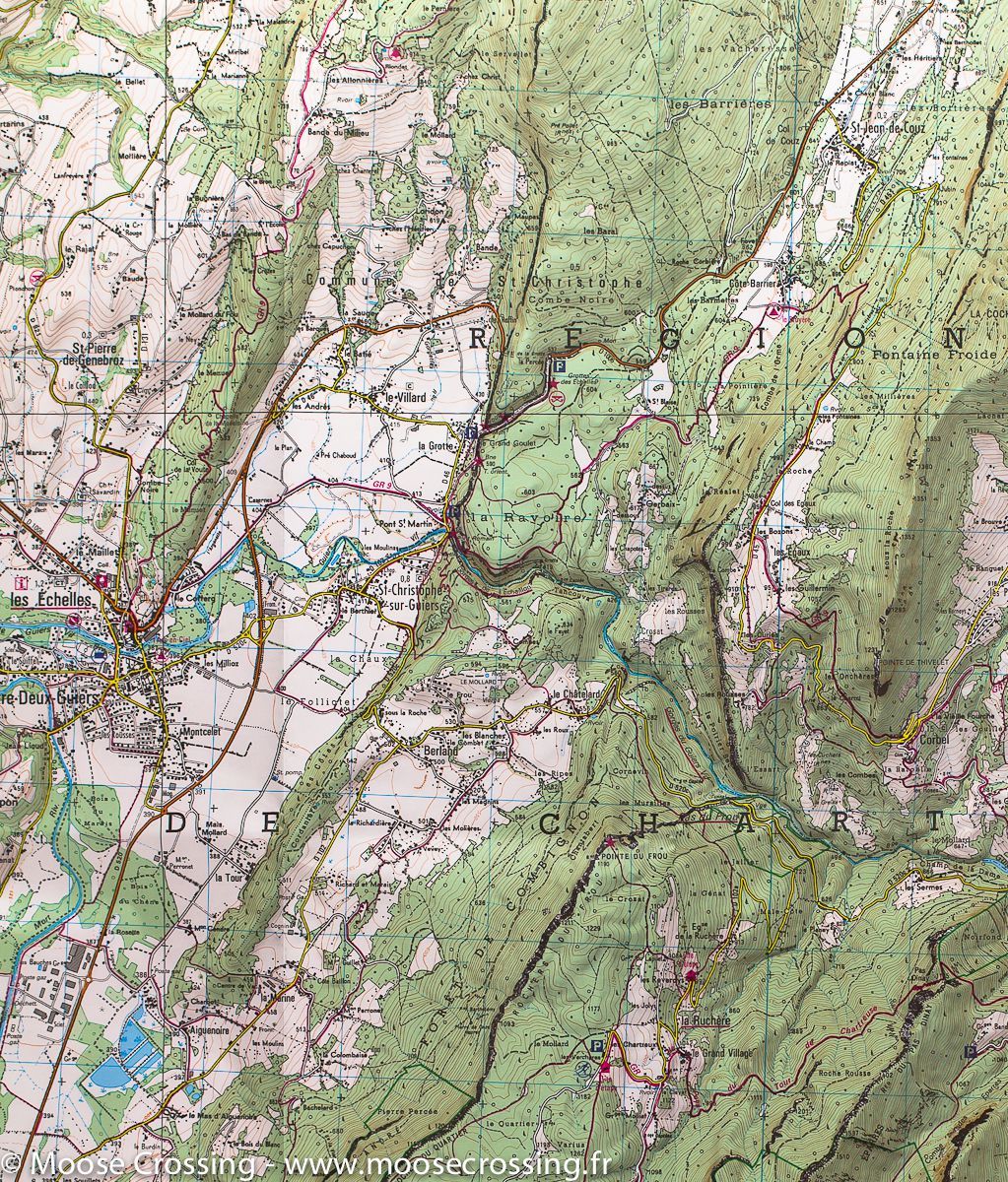 Carte TOP 25 n° 3333 OT - Massif de la Chartreuse Nord (Alpes) | IGN carte pliée IGN 