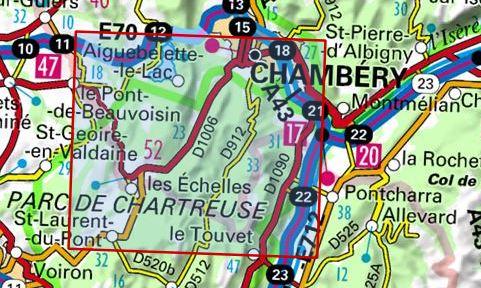 Carte TOP 25 n° 3333 OTR (résistante) - Massif de la Chartreuse Nord (Alpes) | IGN carte pliée IGN 