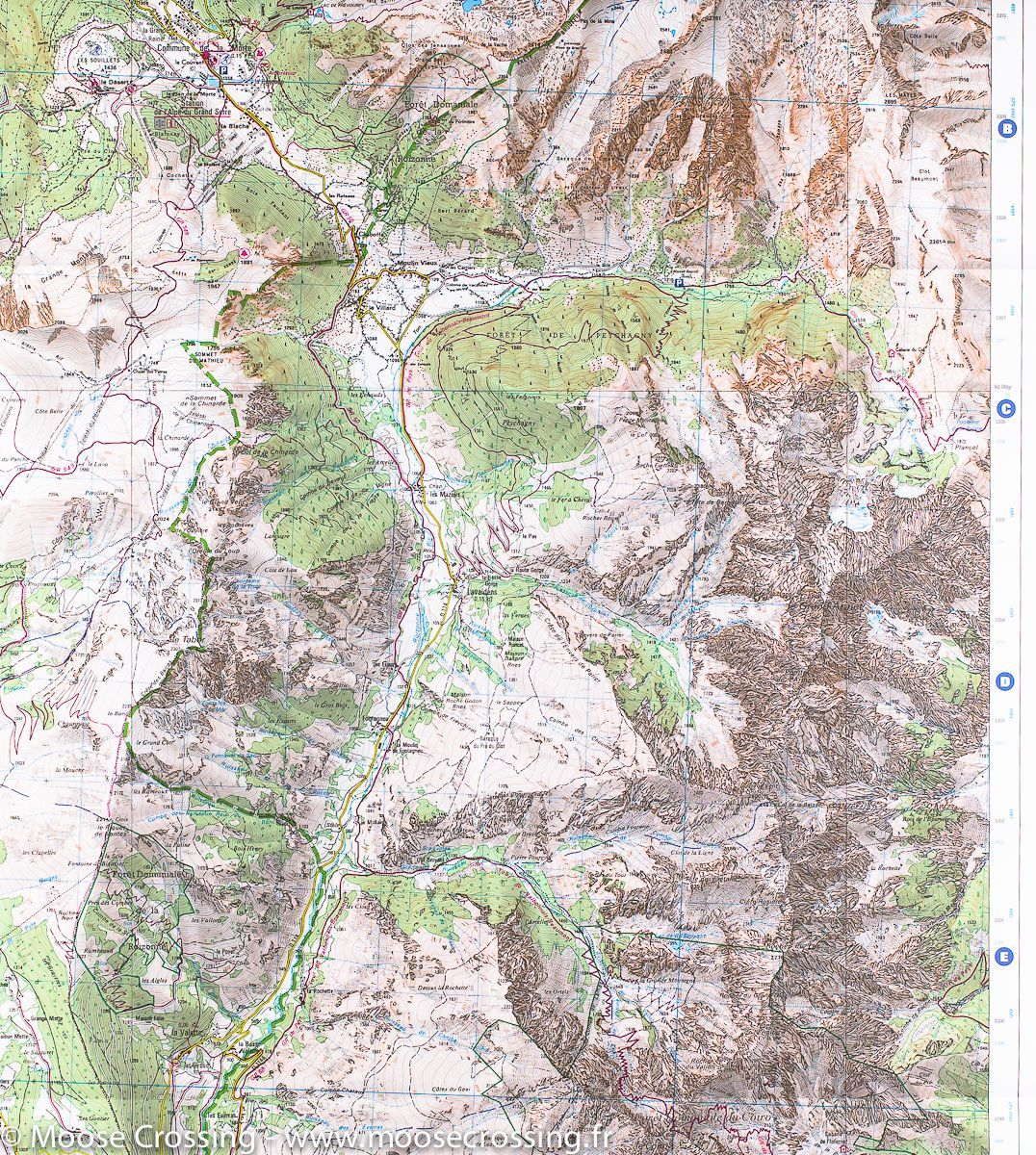 Carte TOP 25 n° 3336 OTR (résistante) - La Mure & Valbonnais (Alpes) | IGN carte pliée IGN 