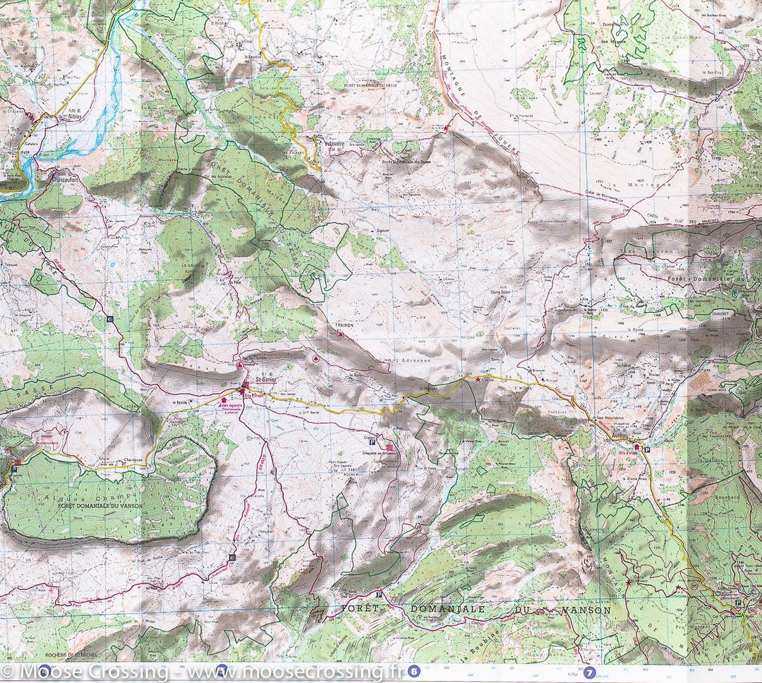 Carte IGN TOP 25 n° 3339 ET -La Motte du Caire & Vallée du Sasse (Alpes) - La Compagnie des Cartes