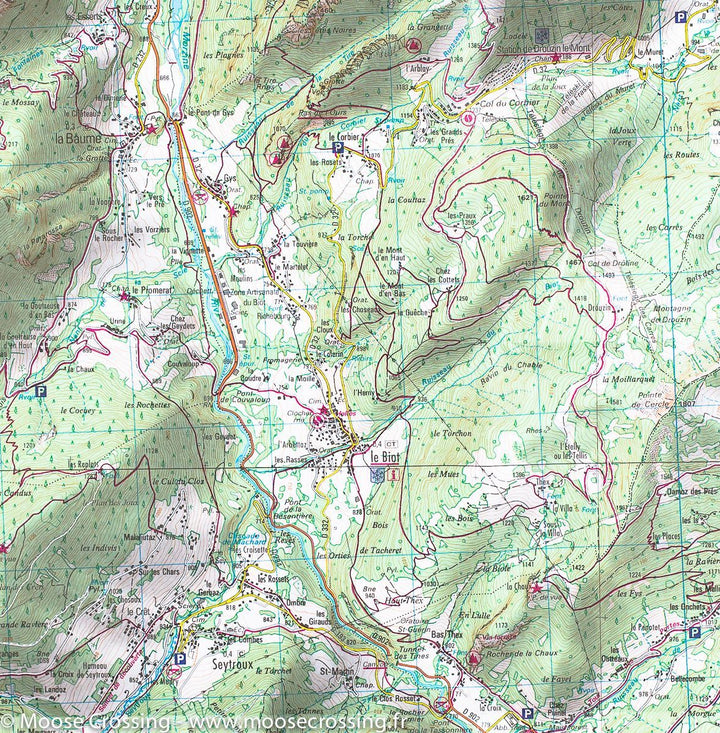 Carte TOP 25 n° 3528 ET - Morzine & Massif du Chablais (Alpes) | IGN carte pliée IGN 