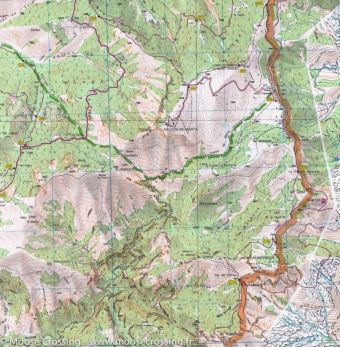 Carte TOP 25 n° 3841 OT - Vallée de la Roya & Vallée des Merveilles (PN du Mercantour) | IGN carte pliée IGN 