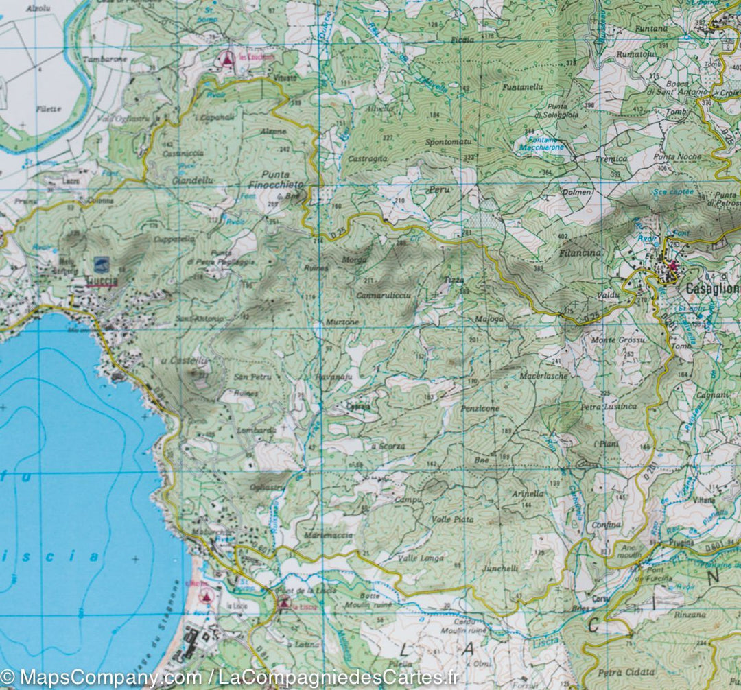 Carte TOP 25 n° 4151 OT - Vico, Cargese, Golfe de Sagone (PNR de Corse) | IGN carte pliée IGN 