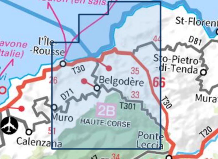 Carte TOP 25 n° 4249 OT - L'île Rousse (PNR de Corse) | IGN carte pliée IGN 
