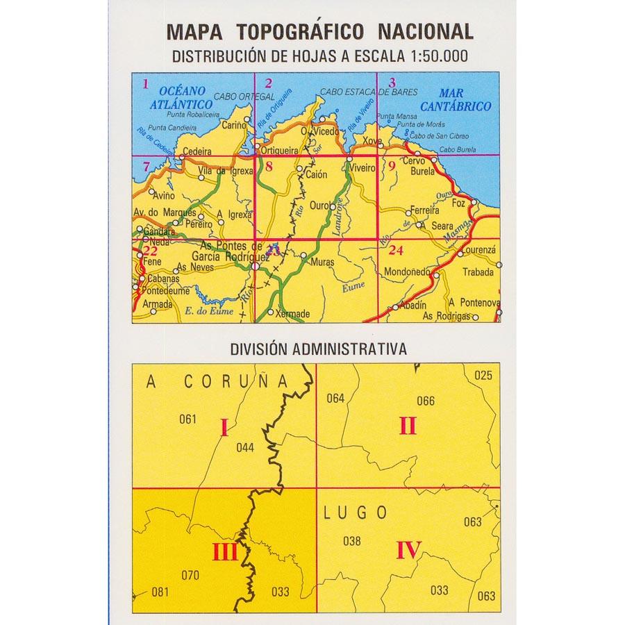 Carte topographique de l'Espagne - Ambosores, n° 0008.3 | CNIG - 1/25 000 carte pliée CNIG 