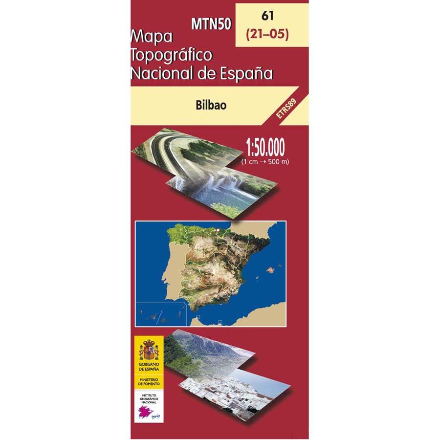 Carte topographique de l'Espagne - Bilbao, n° 0061 | CNIG - 1/50 000 carte pliée CNIG 