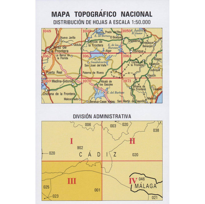 Carte topographique de l'Espagne - Gigonza, n° 1063.3 | CNIG - 1/25 000 carte pliée CNIG 