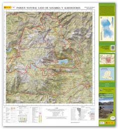 Carte topographique de l'Espagne - Lago de Sanabria y Alrededores PN | CNIG carte pliée CNIG 