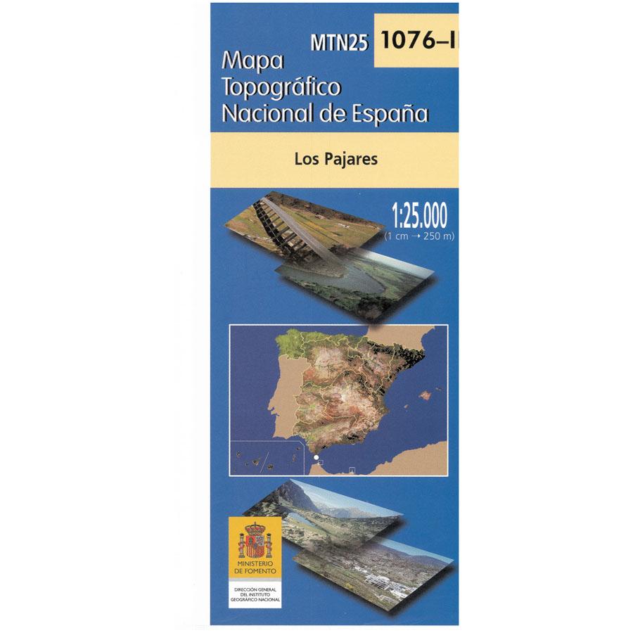 Carte topographique de l'Espagne - Los Pajares, n° 1076.2 | CNIG - 1/25 000 carte pliée CNIG 