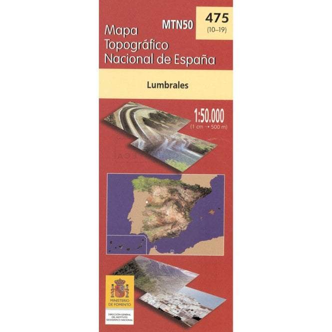 Carte topographique de l'Espagne - Lumbrales, n° 0475 | CNIG - 1/50 000 carte pliée CNIG 