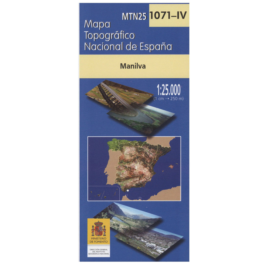 Carte topographique de l'Espagne - Manilva, n° 1071.4 | CNIG - 1/25 000 carte pliée CNIG 