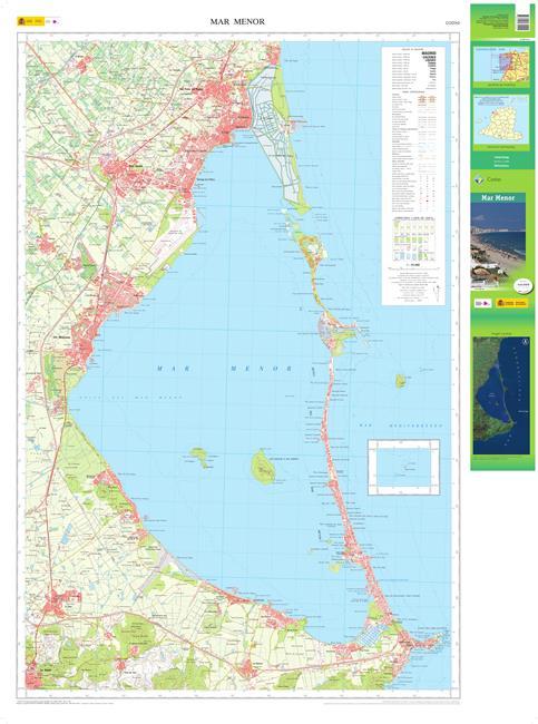 Carte topographique de l'Espagne - Mar Menor | CNIG carte pliée CNIG 
