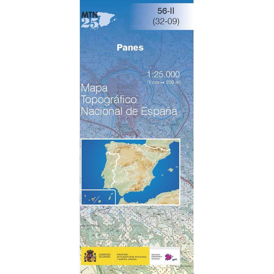Carte topographique de l'Espagne n° 0056.2 - Panes | CNIG - 1/25 000 carte pliée La Compagnie des Cartes - Le voyage et la randonnée 