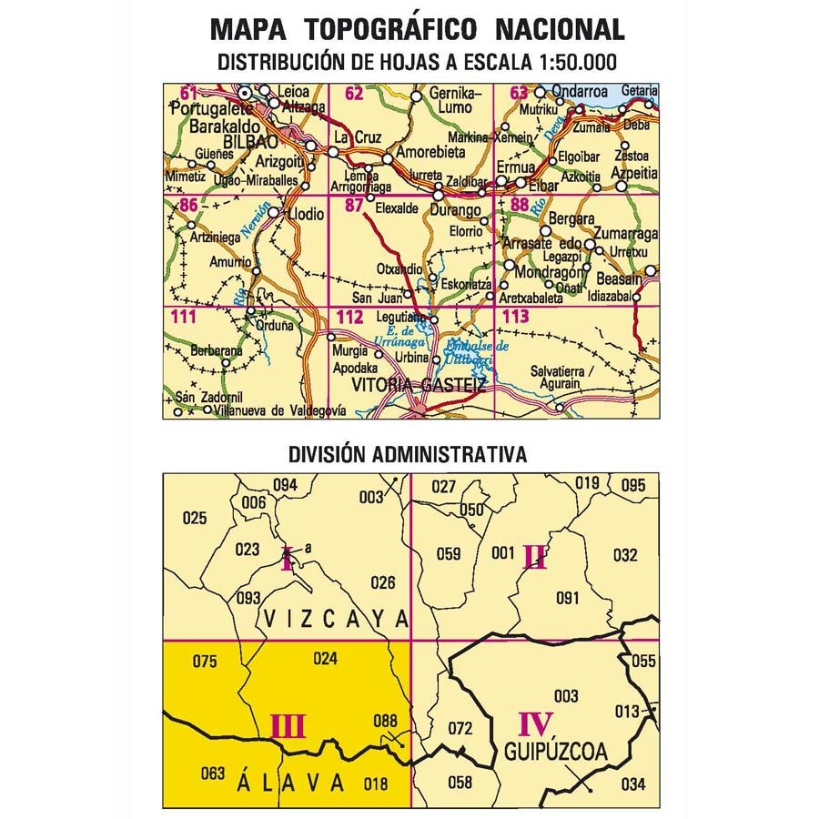 Carte topographique de l'Espagne n° 0087.3 - San Juan | CNIG - 1/25 000 carte pliée CNIG 