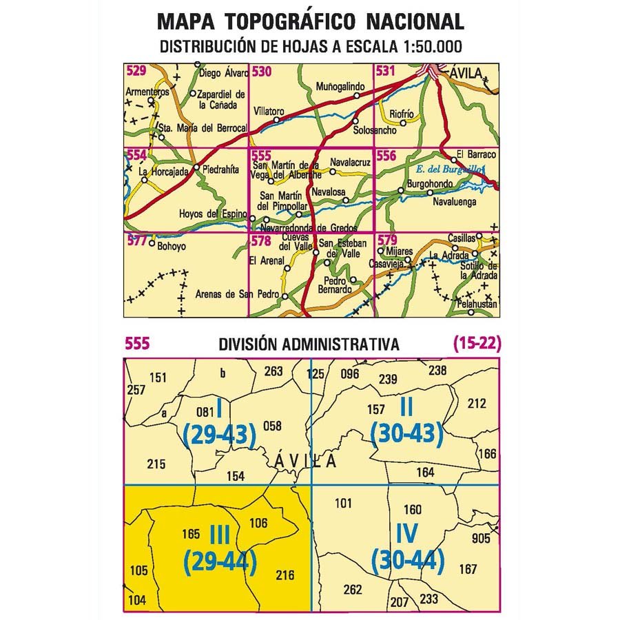 Carte topographique de l'Espagne n° 0555.3 - Navarredonda de Gredos | CNIG - 1/25 000 carte pliée La Compagnie des Cartes - Le voyage et la randonnée 