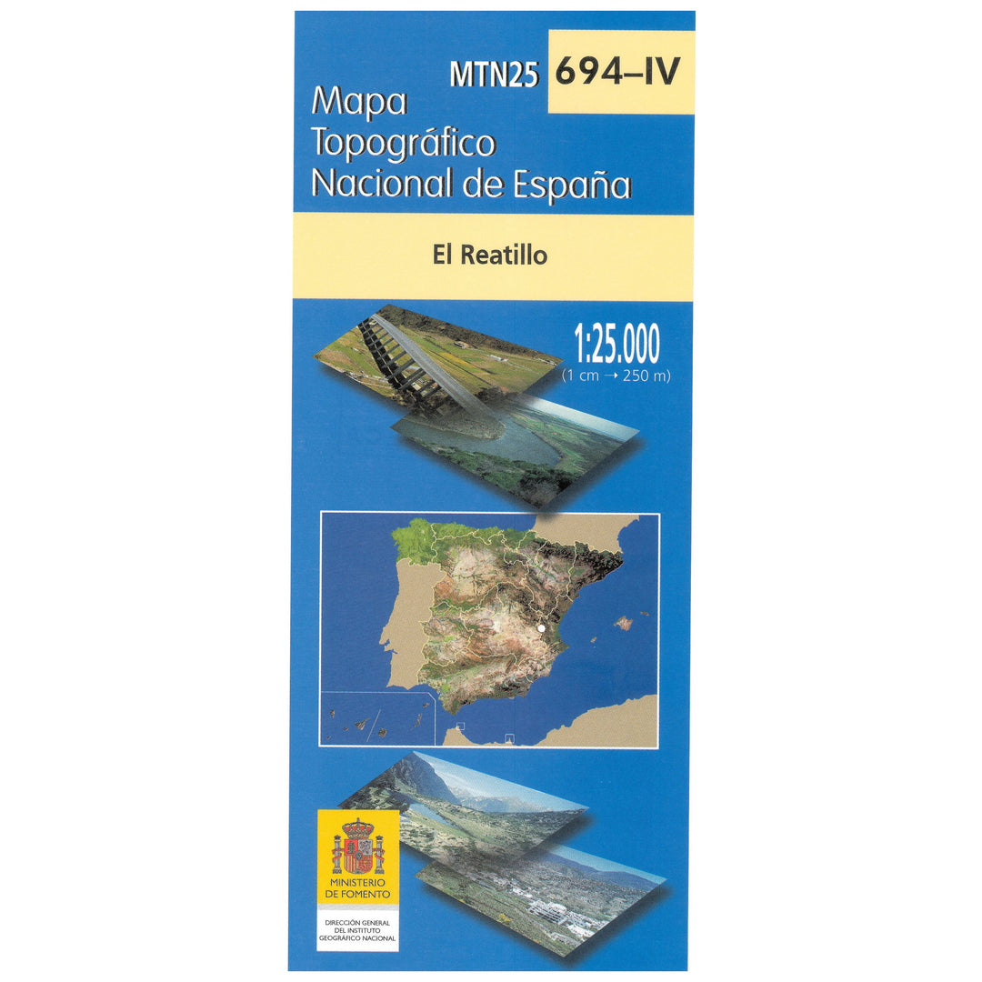 Carte topographique de l'Espagne n° 0694.4 - El Reatillo | CNIG - 1/25 000 carte pliée CNIG 