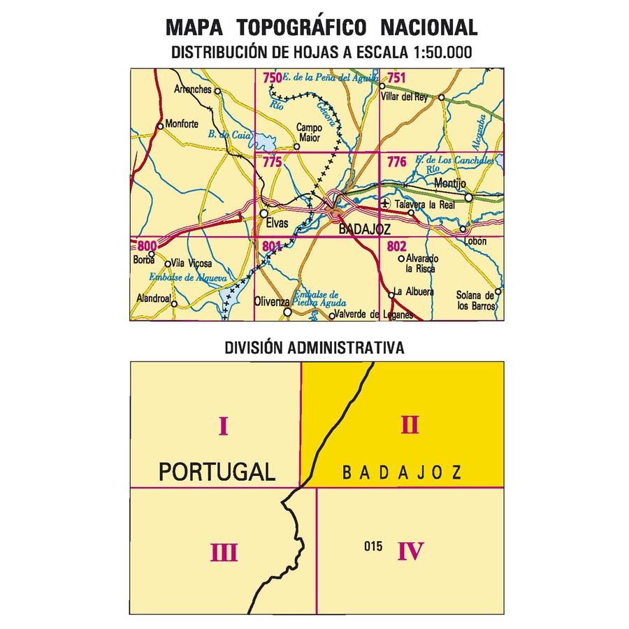 Carte topographique de l'Espagne n° 0775.2 - Valdebótoa | CNIG - 1/25 000 carte pliée CNIG 