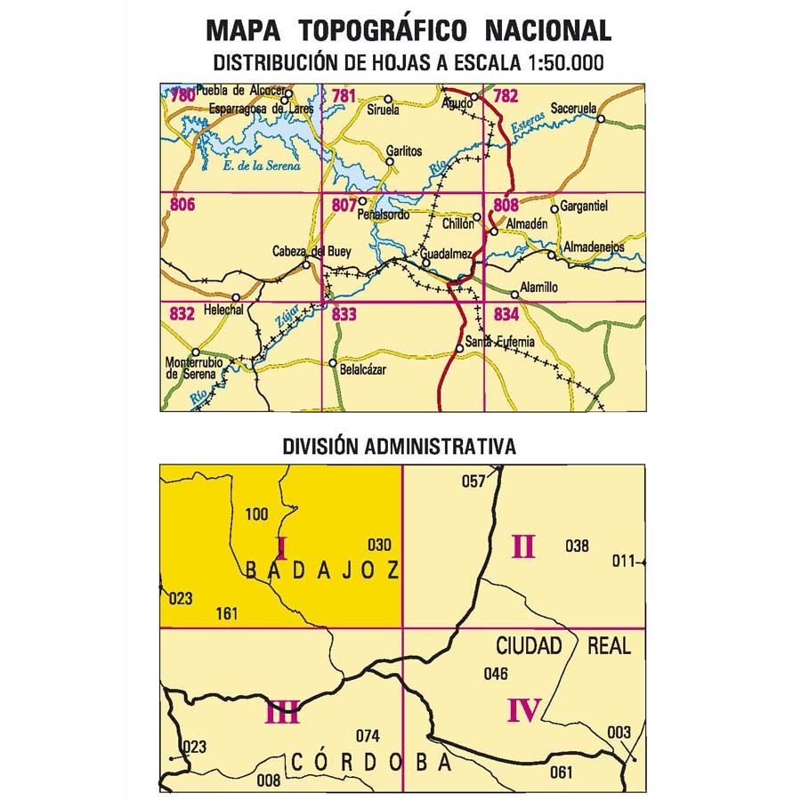 Carte topographique de l'Espagne n° 0807.1 - Peñalsordo | CNIG - 1/25 000 carte pliée La Compagnie des Cartes - Le voyage et la randonnée 