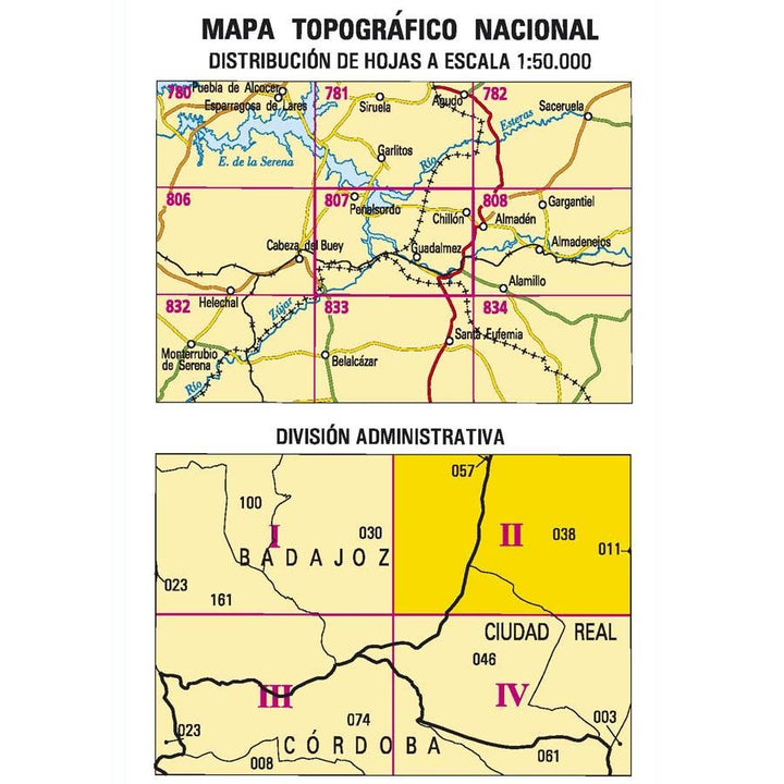 Carte topographique de l'Espagne n° 0807.2 - Chillón | CNIG - 1/25 000 carte pliée La Compagnie des Cartes - Le voyage et la randonnée 