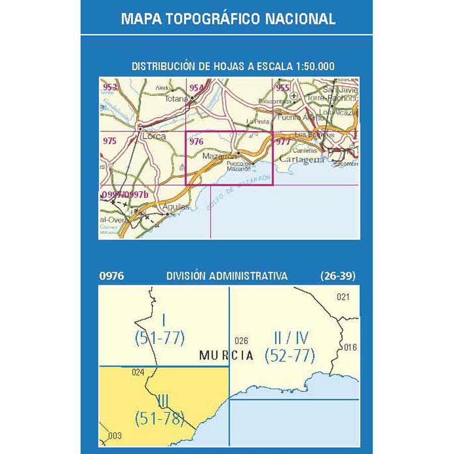 Carte topographique de l'Espagne n° 0976.3 - Cañada del Gállego | CNIG - 1/25 000 carte pliée CNIG 