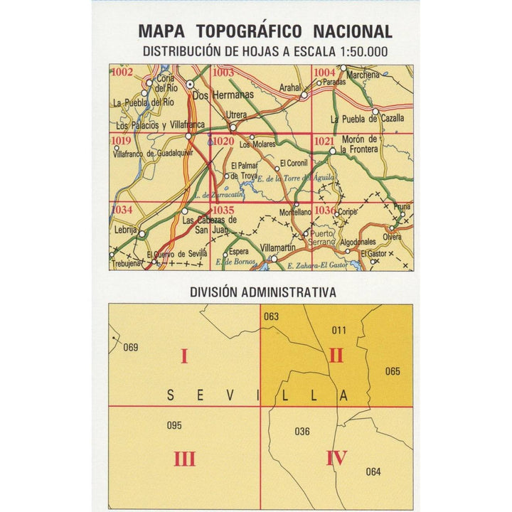 Carte topographique de l'Espagne n° 1020.2 - La Gironda | CNIG - 1/25 000 carte pliée CNIG 