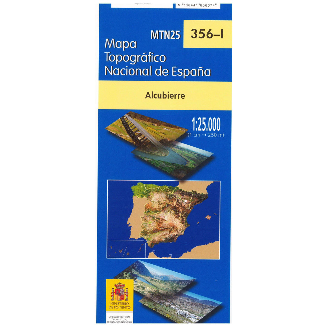 Carte topographique de l'Espagne n° 356.1 - Alcubierre | CNIG - 1/25 000 carte pliée CNIG 