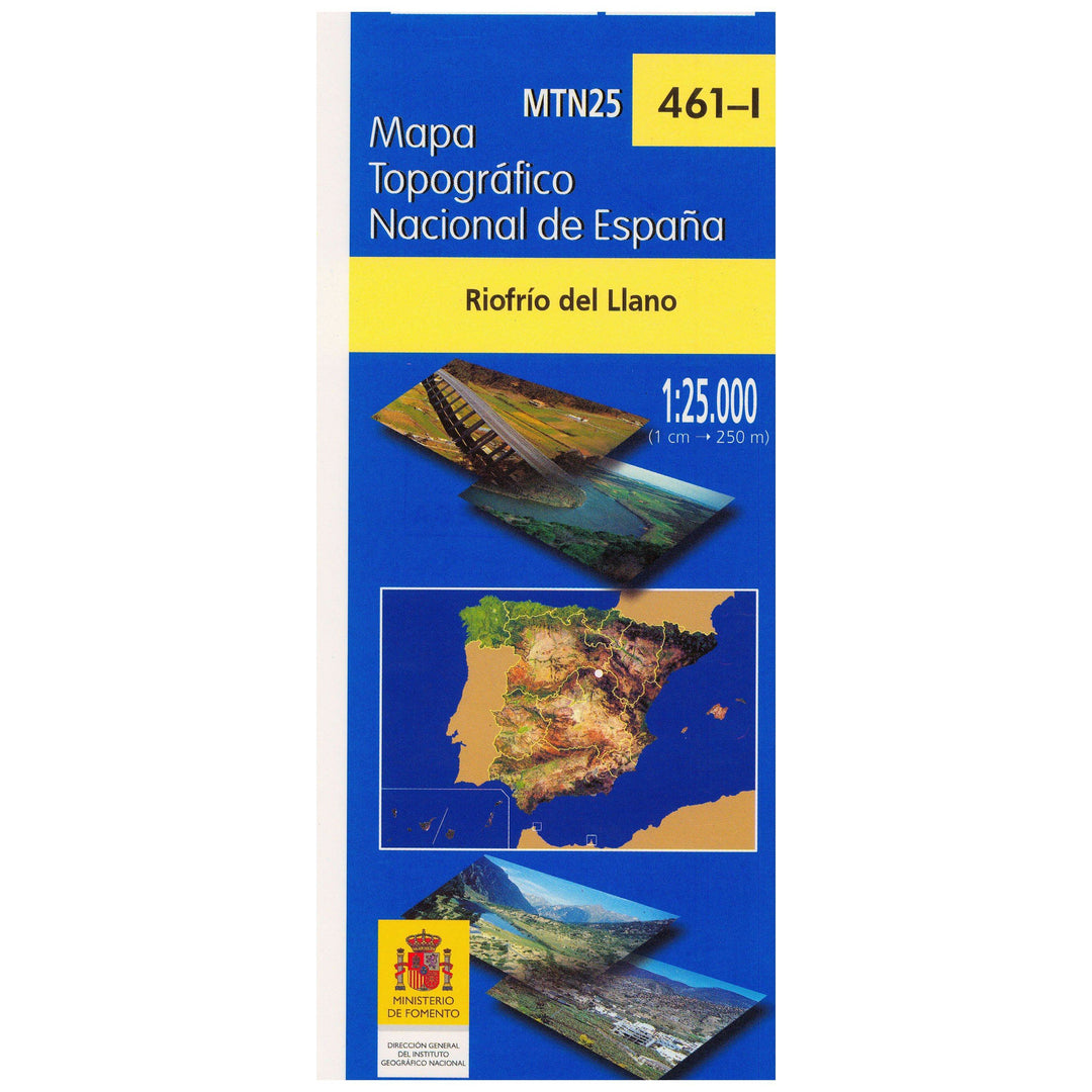 Carte topographique de l'Espagne - Riofrío del Llano, n° 0461.1 | CNIG - 1/25 000 carte pliée CNIG 