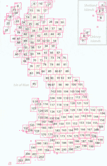 Carte topographique n° 026 - Inverness, Loch Ness (Grande Bretagne) | Ordnance Survey - Landranger carte pliée Ordnance Survey 