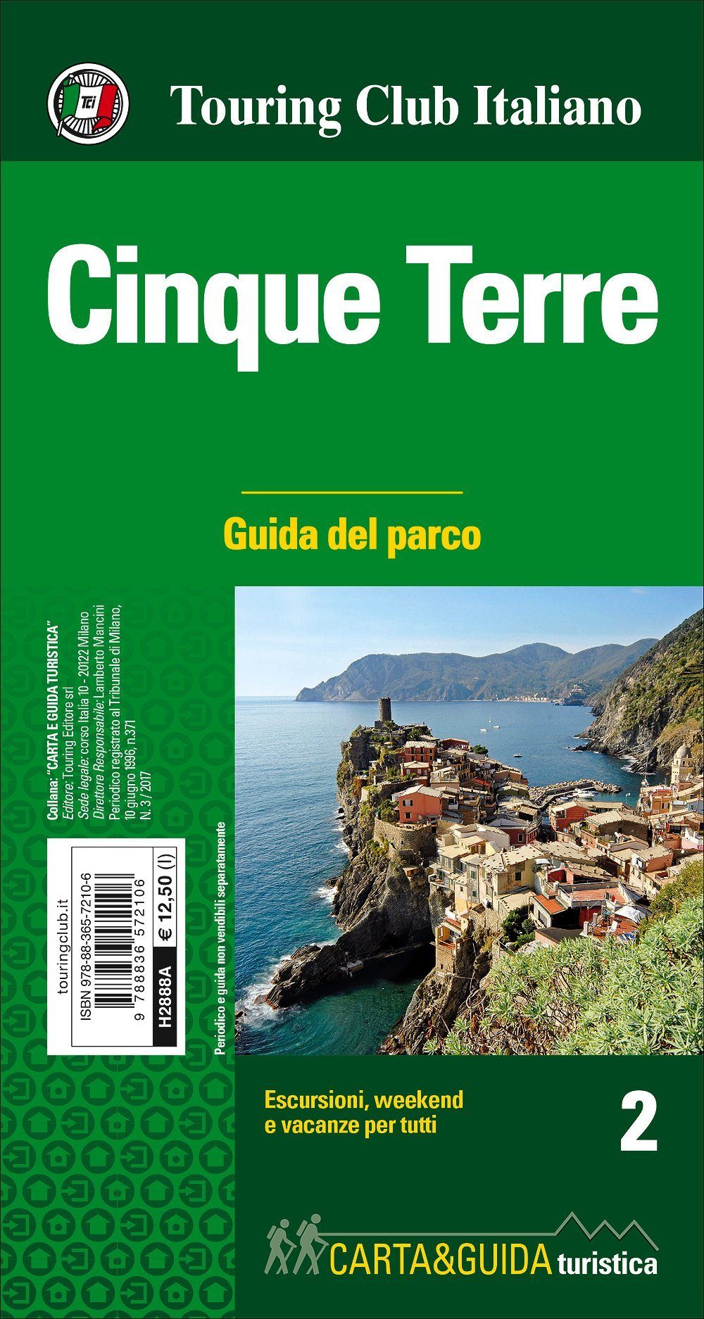 Carte touristique - Cinque Terre (Ligurie, Italie) | Touring Club Italiano carte pliée Touring 