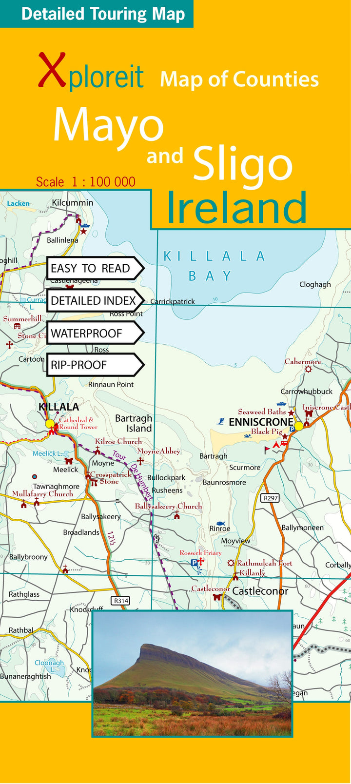 Carte touristique - Comté de Mayo et Sligo (Irlande) | Xploreit carte pliée Xploreit 
