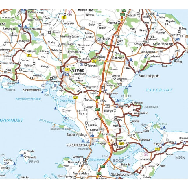 Carte Touristique - Danemark & Route Marguerite | Scanmaps – La ...