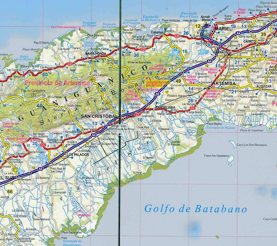 Carte touristique plastifiée - Cuba | TerraQuest carte pliée Terra Quest 