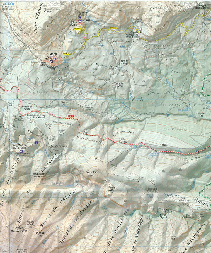 Cartes de randonnée (Lot de 2) - Montsec d'Ares i Montsec de Rúbies (prépyrénées) | Piolet carte pliée Editorial Piolet 