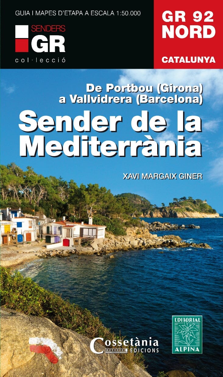 Cartes & Guide de randonnée - Sender de la Mediterrania GR92 Nord (Catalogne) | Alpina carte pliée Editorial Alpina 