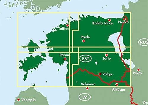 Cartes routières - Estonie nord & sud | Freytag & Berndt carte pliée Freytag & Berndt 