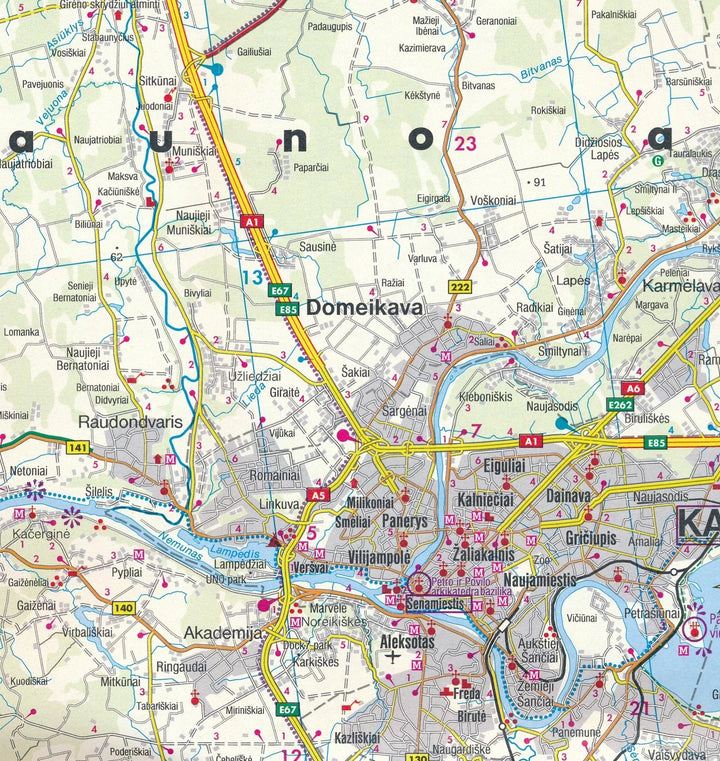 Cartes routières - Lituanie Nord & Sud | Freytag & Berndt carte pliée Freytag & Berndt 