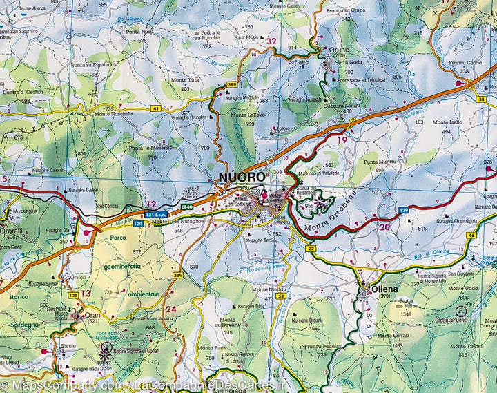 Cartes routières - Sardaigne Nord & Sud | Freytag & Berndt carte pliée Freytag & Berndt 