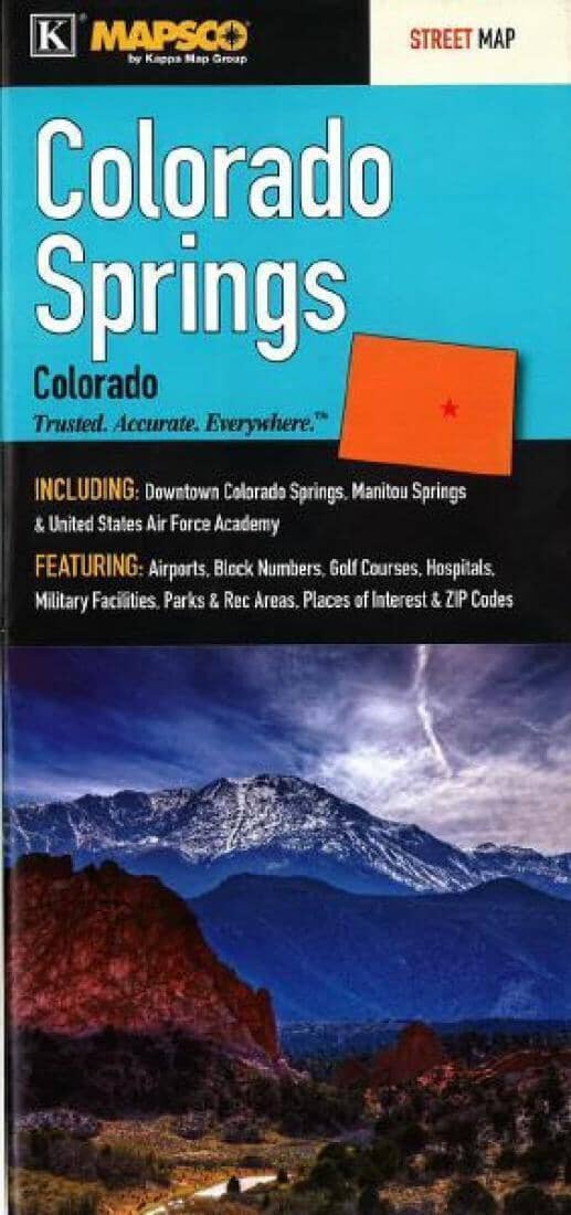 Colorado Springs, Colorado by Kappa Map Group