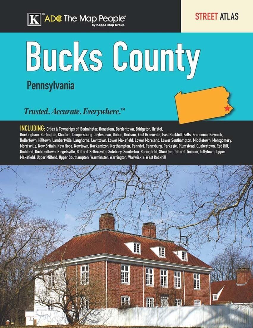 Comté de Bucks - PA - Atlas des rues | Kappa Map Group atlas Kappa Map Group 