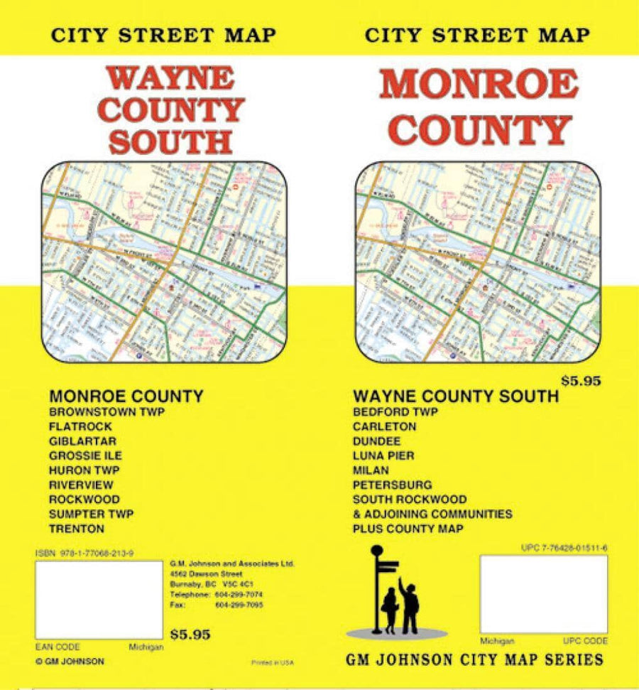 Monroe County - Michigan | GM Johnson Road Map 