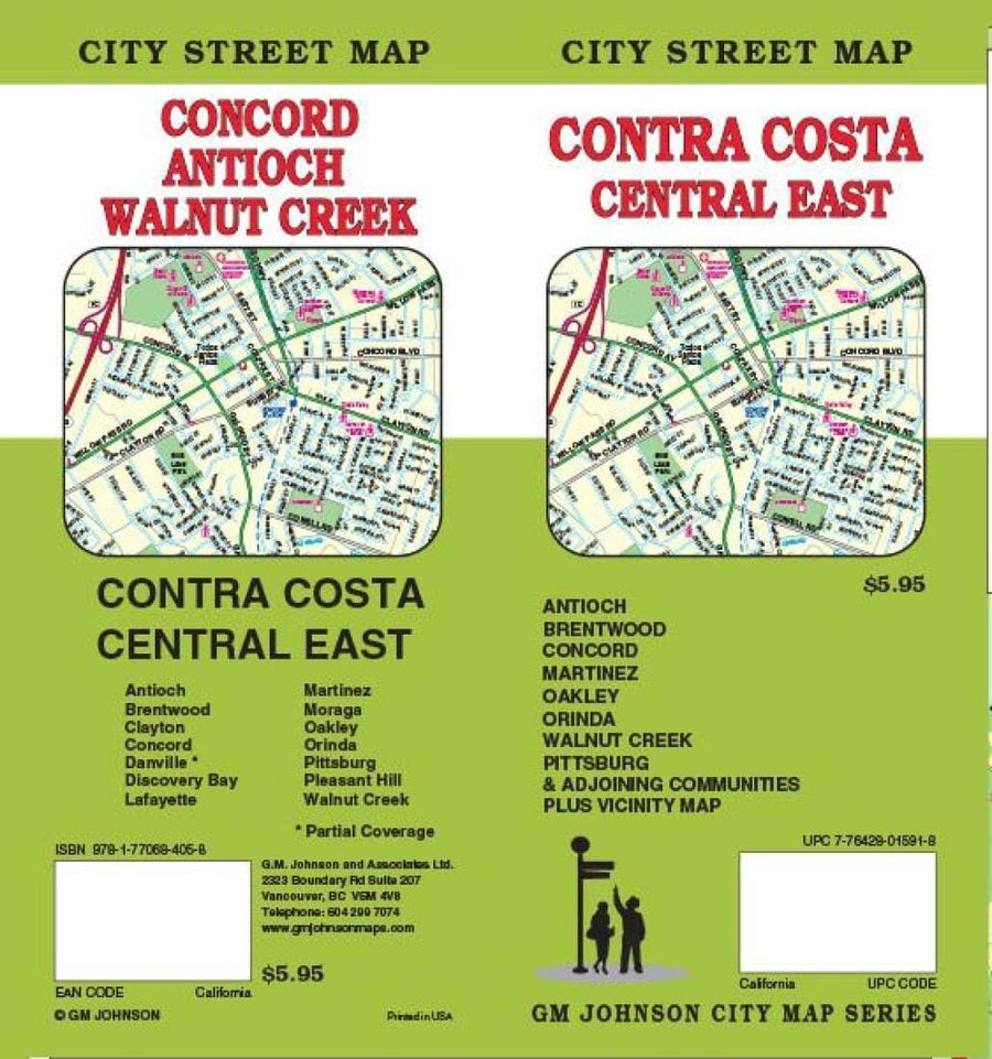 Contra Costa - Central and East - California | GM Johnson Road Map 