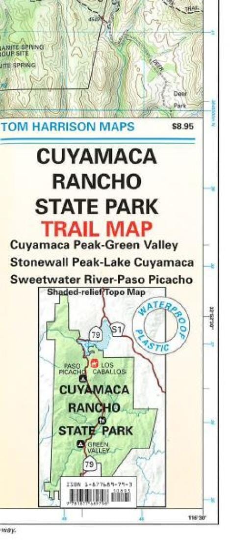 Cuyamaca Rancho State Park, California by Tom Harrison Maps