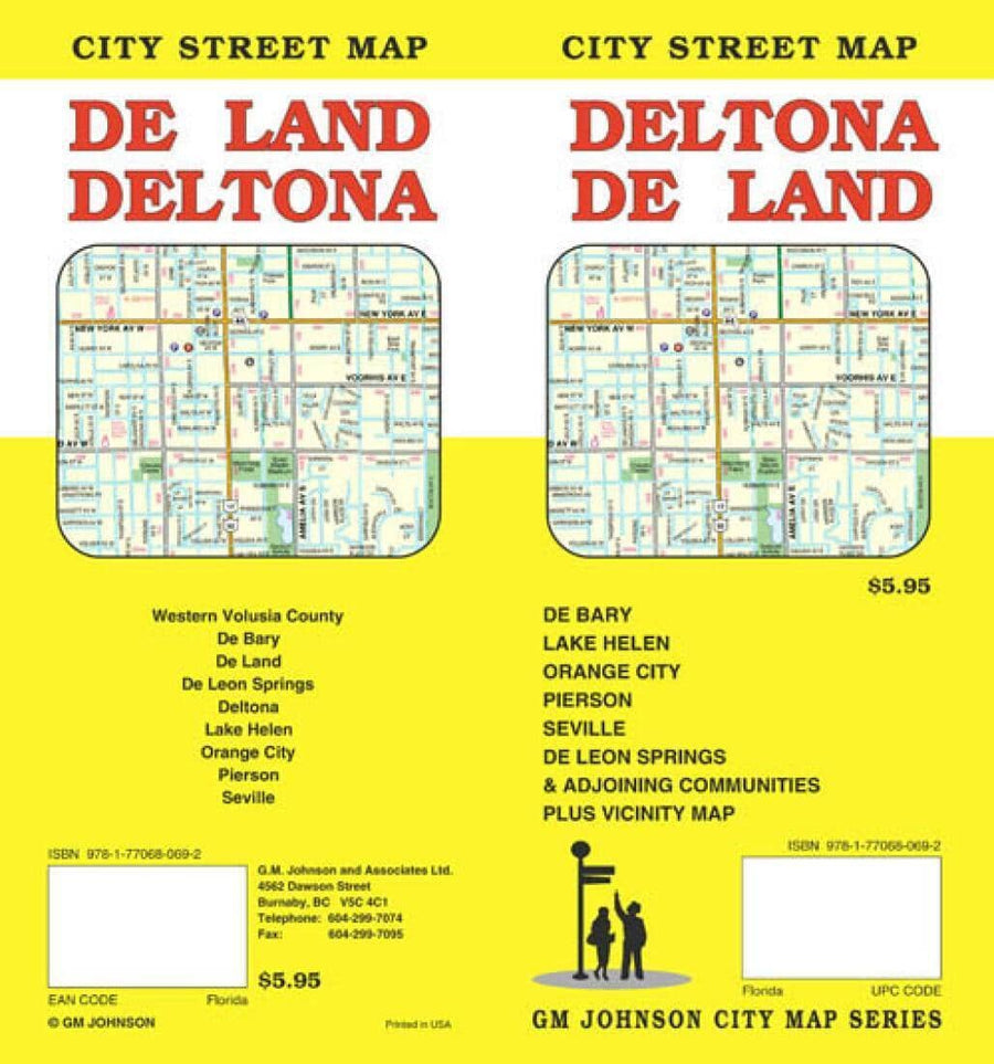 Deltona and Deland - Florida | GM Johnson Road Map 