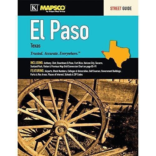 El Paso, Texas, Street Guide | Kappa Map Group City Plan 