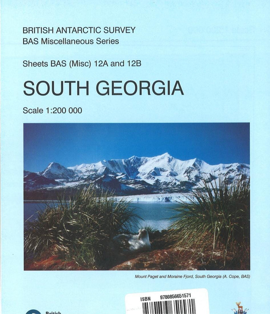 South Georgia (12A and 12B) | British Antarctic Survey Road Map 