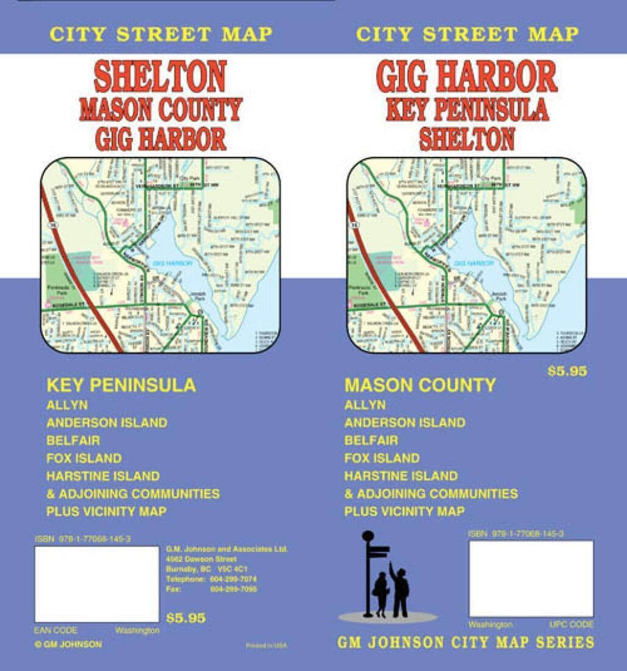 Gig Harbor, Key Peninsula and Shelton, Washington | GM Johnson Road Map 