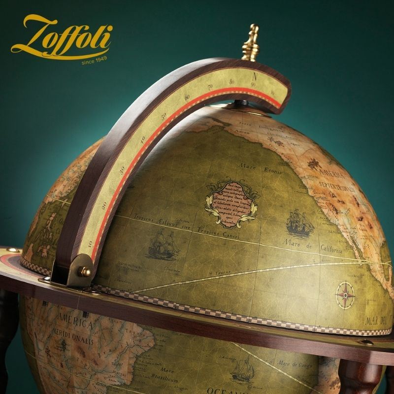 Globe-Bar "Explora" - couleur vert olive - Diamètre 40 cm | Zoffoli globe Zoffoli 