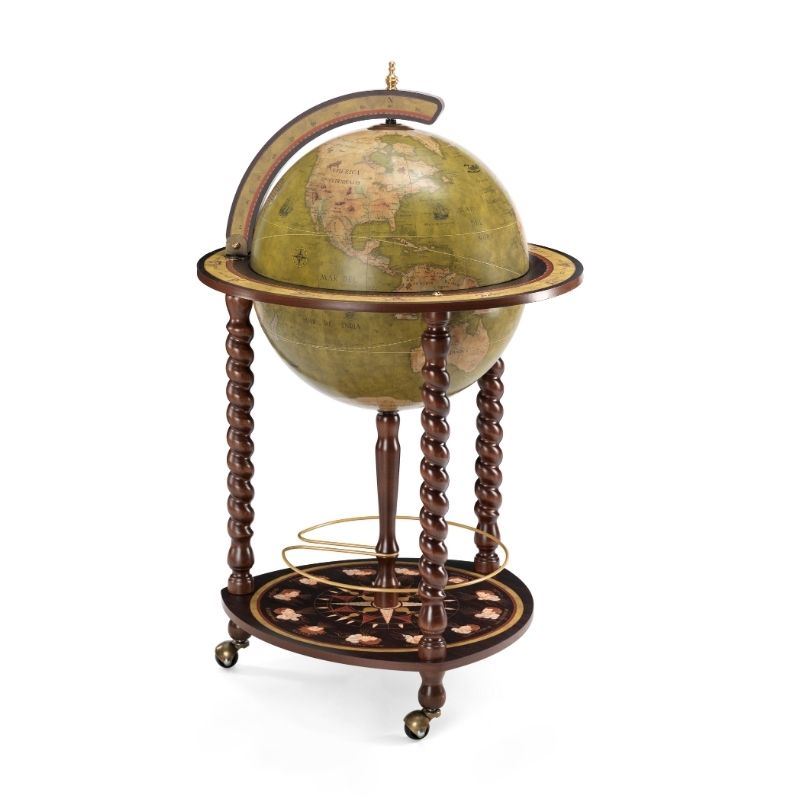 Globe-Bar "Explora" - couleur vert olive - Diamètre 40 cm | Zoffoli globe Zoffoli 