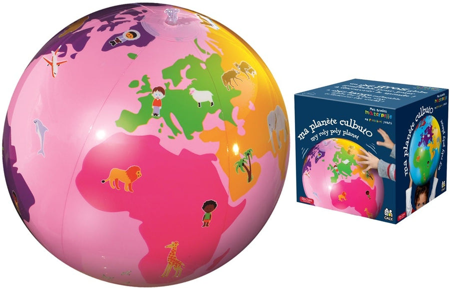 Ballon gonflable de 1 m - Terre vue de l'espace  Earthball – La Compagnie  des Cartes - Le voyage et la randonnée
