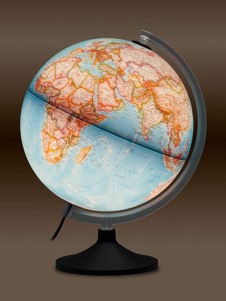 Globe lumineux Carbon de style classique - diamètre 30 cm, en anglai – La  Compagnie des Cartes - Le voyage et la randonnée